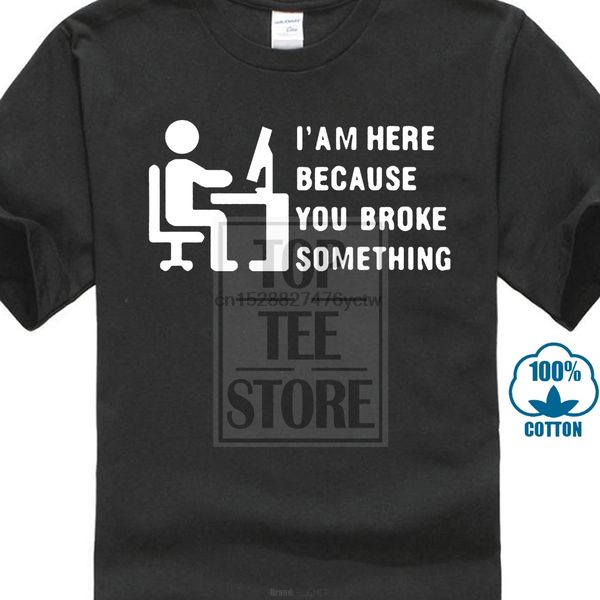 

comical computer geek tech support im here because you broke something printed s hipster cool hooded sweatshirt hoodie men t shirt