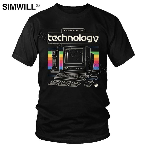 

sport vintage old school nostalgia technology t shirt men summer cotton t-shirt short sleeve retro 80s computer tee gift clothing