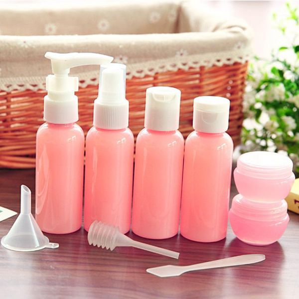 

refillable travel bottles set package cosmetics bottles plastic pressing spray bottle makeup tools kit for travel1