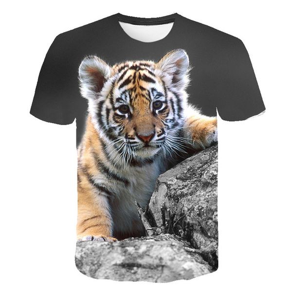 

3d new tiger animal 3d print shirts plus size aesthetic horror men clothing
