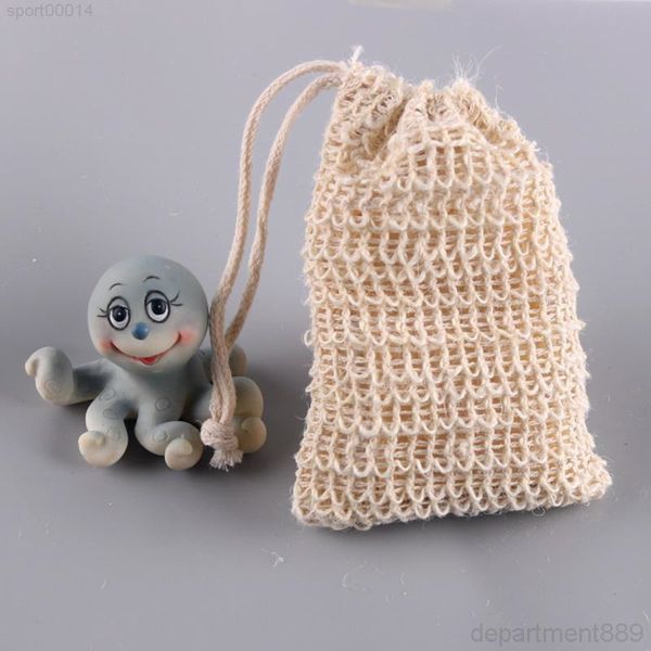 

natural exfoliating mesh sisal soap saver bag pouch holder for shower bath foaming and drying dhl dhf2629