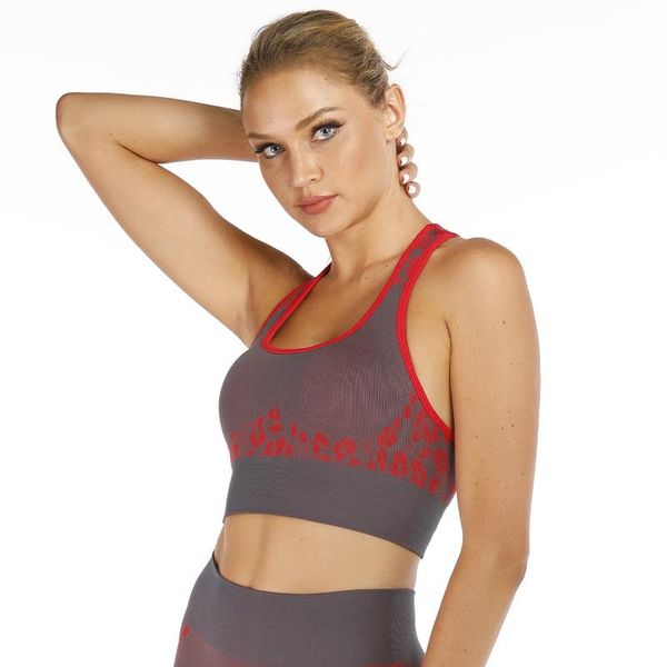 

йога crop tops женщины спортивные бюстгальтеры leapord фитнес йога бюстгальтеры push up workout спорт tank tops gym training безшовно, White;black