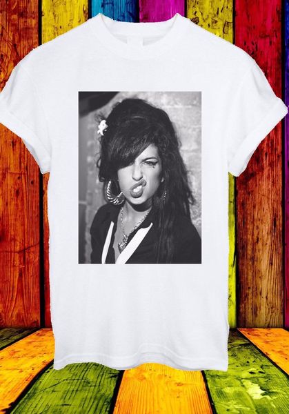 

эми джейд уайнхаус певица британского джаз легендарной женщины мужской футболка 2018 новых с коротким рукавом футболка мультфильма спорт тол