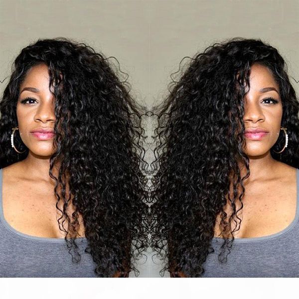 

long hair kinky curly 3 bundles with 4x4 lace closure brazilian peruvian malaysian human hair weaves jerry curl for black women 20-30 inch, Black;brown