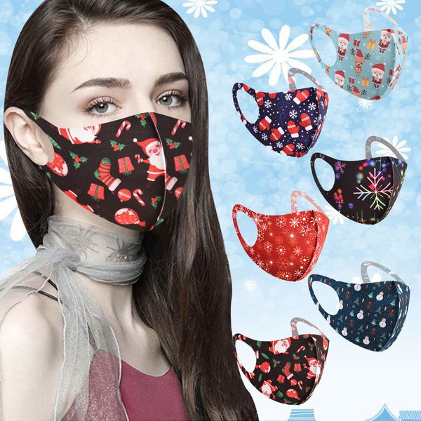 

outdoor new dustproof 1pc christmas face mask print festival adults mscaras mascherina natale mascarillas navideas mscara boca