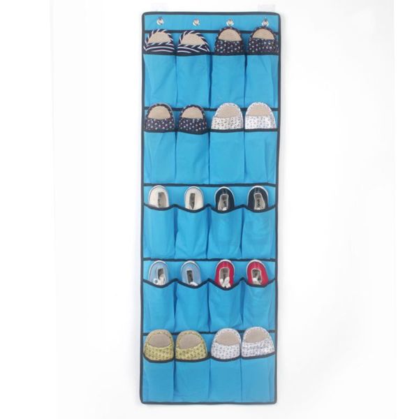 

space saving over the door rack slipper 20 pocket scarves dormitory belts hanging storage shoes organizer bag