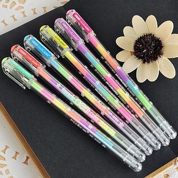 

6 colorcute kawaii гелевая ручка акварель маркер воды chalk pen для black board фотоальбом форум decor free shipping0311 bbypvs sweet07, Blue;orange