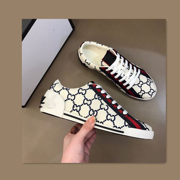 

2021 new men retro low-printed qualitty sneakers designer slip-on luxe casual shoes ladies fashion men breathable sneakers, Black