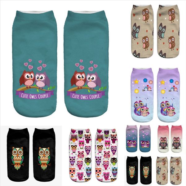 

mttma men boat cotton socks print of skateboard anklewarm fluffy sock leaves women owl animal print, Black