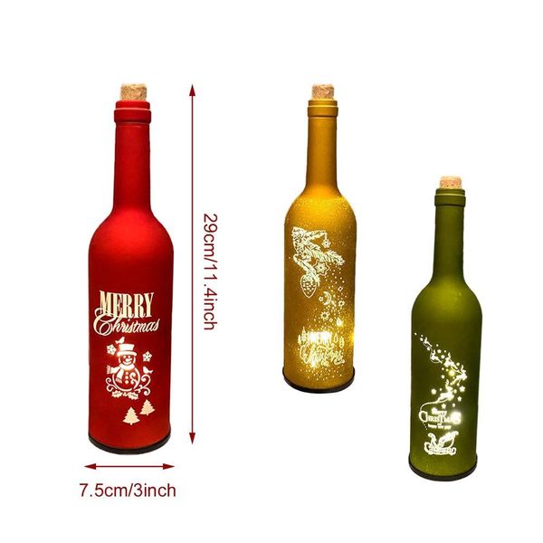

qifu светодиодный вина бутылки светло-рождественские свадьбы украшения для детей детские душевые декор рождественские украшения для дома 202