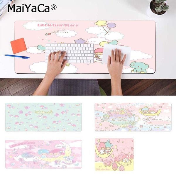 

maiyaca 2020 new little twin stars lapgaming mice mousepad rubber mouse durable deskmousepad