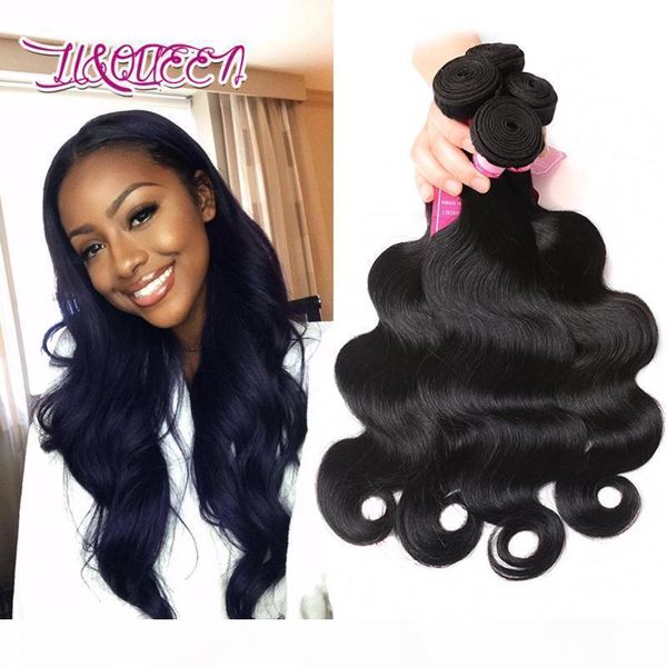 

8a mink brazillian body wave virgin brazilian human hair brazilian body wave hair weave bundles natural color, Black;brown