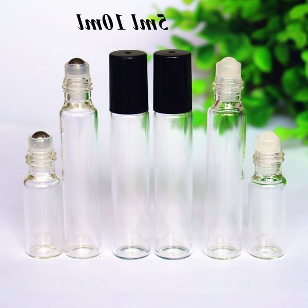 

transparent glass ball / metal, essential oil fragrance water bottle, 5 ml, 10 m, 50 units