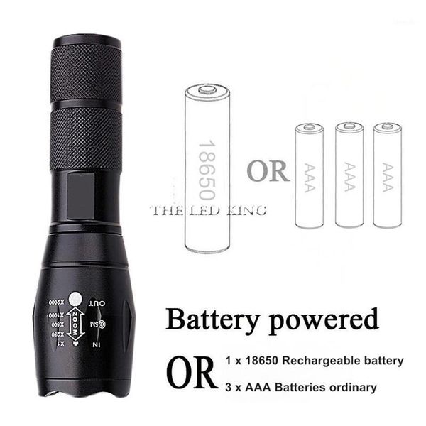 

flashlights torches 10000lm t6 l2 v6 led handheld tactical zoom torch light camping lamp for 18650 or 26650 rechargeable battery1