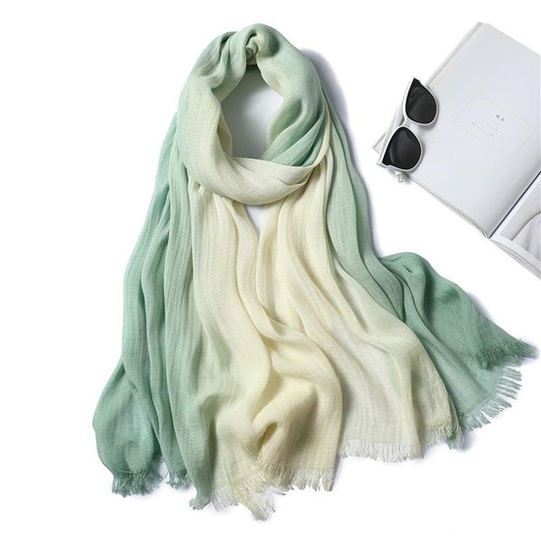 

2020 new women scarf fashion 100 cotton soft big size shawl wraps for lady pashmina bandana foulard hijabs headband wmtubi bdesybag, Blue;gray