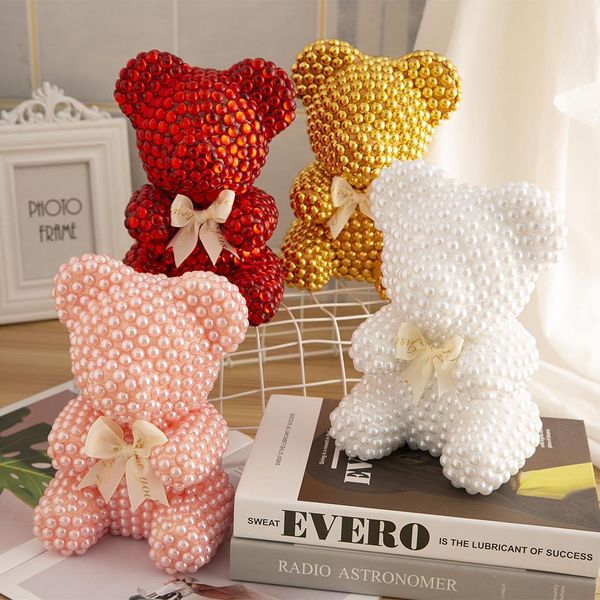 

valentines day gifts pearl bear 20cm christmas birthday gift bear 4 color gift boxes packaging