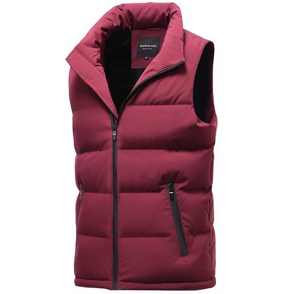 

ashion casual down vest warm men's waistcoat without sleeves vest male winter men's sleeveless, Black;white