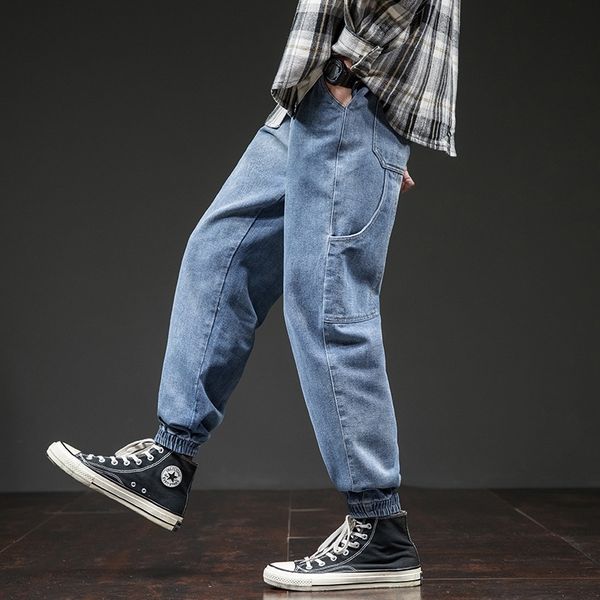 

msusa brand men's autumn fashion pantscasual jeans trend casual pants jeans 2020 youth slacks trendy men's pants 9tmx2, Blue