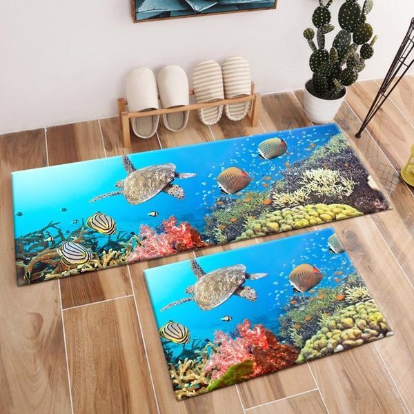 

ocean turtle crystal velvet area rug and carpet for baby home living room underwater toilet bedroom kitchen door floor bath mats1
