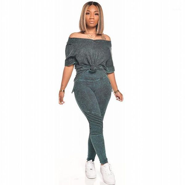 

fashion casual solid set summer new sweatsuit slim side split tracksuit female sets long pants sportswear two piece outfits1, Gray