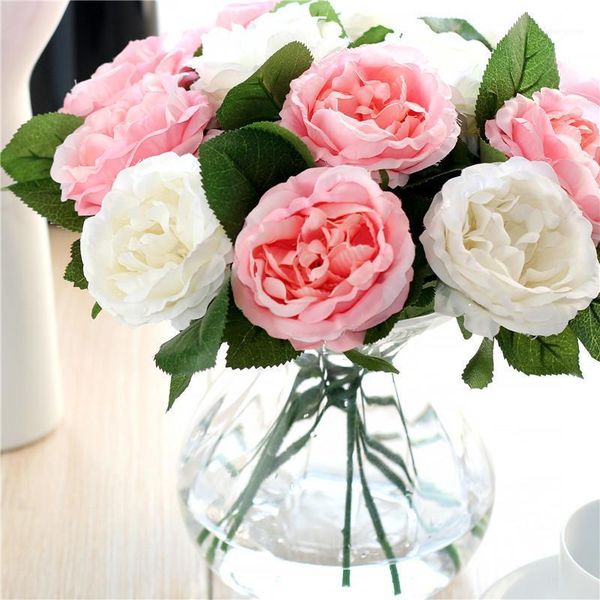 

6colors silk rose peony artificial flower wedding silk flowers for home wedding decoration party fake flower1