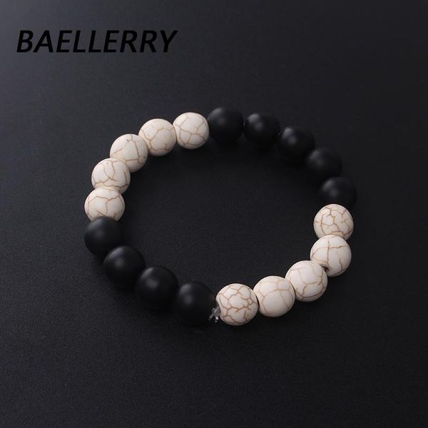 

2020 new fashion women men beaded bracelets gift simple classic round bead charm bracelets bangles for men handmade accessories, Black