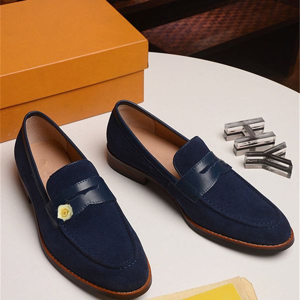 

men genuine leather bowknot business shoes 2 colors luxury designer casual and business comfortable breathable size 38-45, Black
