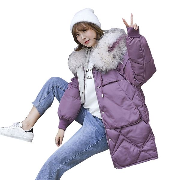

oversize with big fur hooded for winter parka down coat jacket women 201110, Black