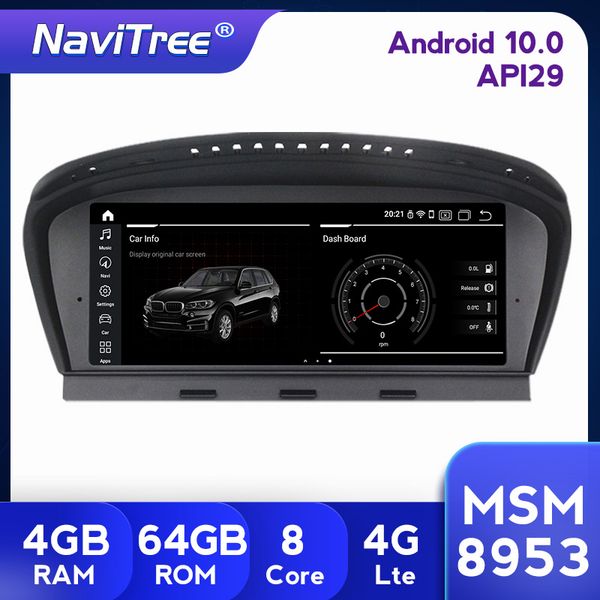 

android 10.0 car dvd player for bmw 5 series e60 e61 e62 e63 3 e90 e91 ccc/cic system autoradio gps navigation multimedia