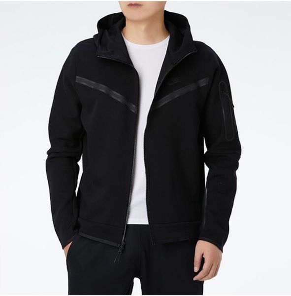 

jacket men's jacket spring and autumn new black hooded casual loose training running sportswear, Black;brown