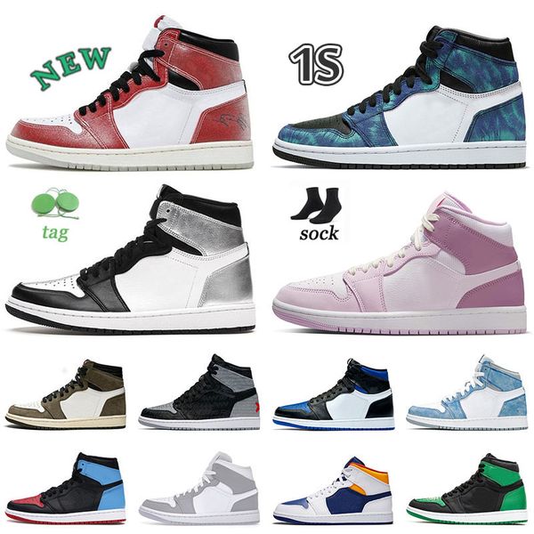 

1s authentic jumpman 1 vintage one basketball shoes mens women 2022 valentines day light pink heritage tvs x fragment dark mocha