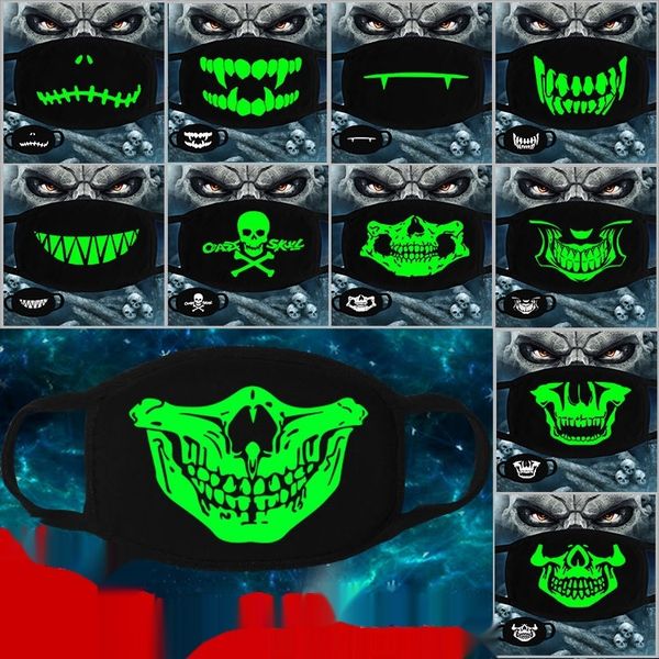 

v46uo three luminous fluorescent horror spoof three- skull three layer thickened luminous fluorescent horror spoof three-layer thickened mas