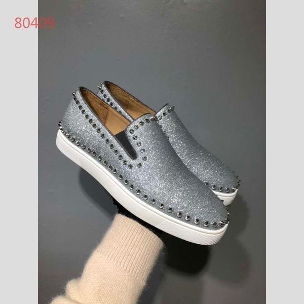 

729 2019 with box and dustbag genuine leather high womens designer shoes brand fashion designer sneakers mens shoes 35-45 a1, Black