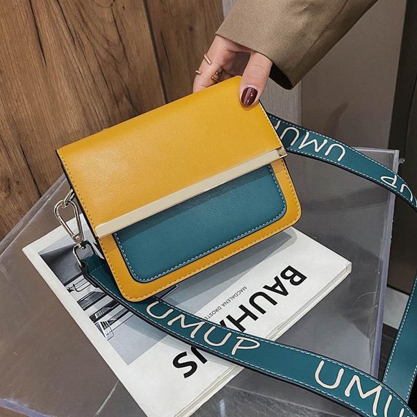 

new french design fashion unique bag retro square bag handbag & elegant winter hit color messenger shoulder width 17cm
