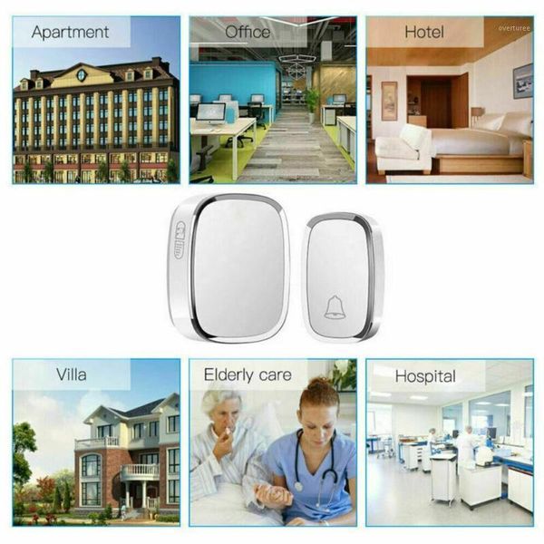 

reative intelligent wireless remote control home doorbell polyphonic 36 intelligent doorbell music range waterproof c3u01