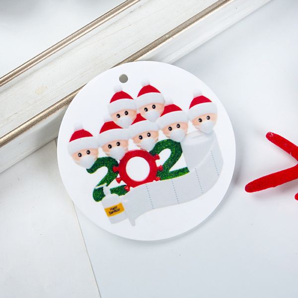 

diy christmas ornaments decorations round square shape decorations transfer printing blank consumablechristmas tree pendant 200pcs t1i2495
