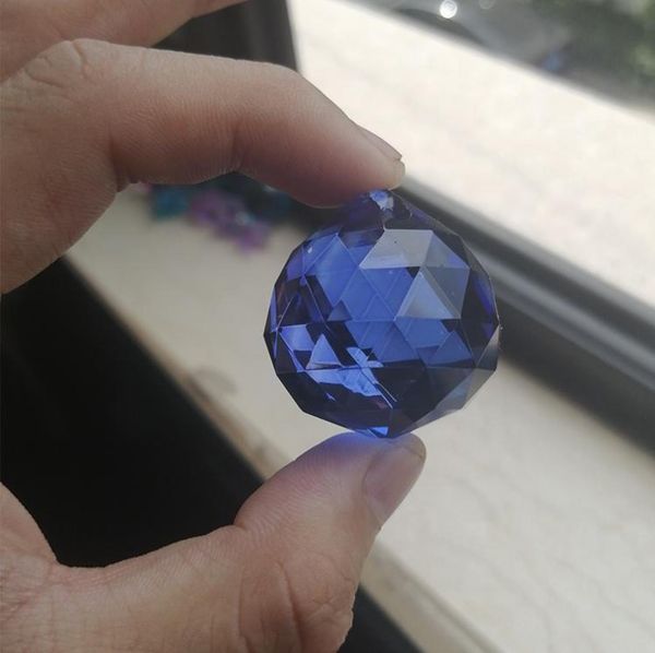 

10pcs 30mm color crystals ball diy crystal pendants for chandeliers accessories glass suncatcher crystal prisms lamp parts decor h jlldcc