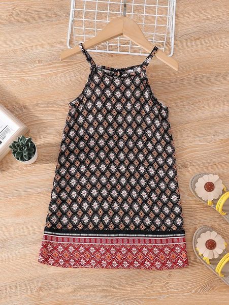 

toddler girls argyle print cami dress she, Red;yellow
