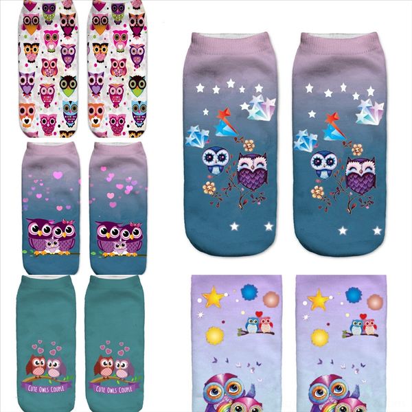 

q8qnk veridicalmens owl brand socks long new business leisure party camouflage boot sock dress crew socks male animal print cotton warm, Black