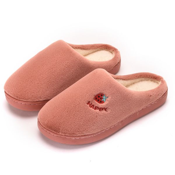 

cotton slippers new fashion thermal shoes for men and women flat comfortable non-slip home cotton slippers x1020, Black