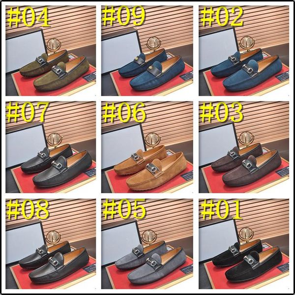 

cq7 new 2021 men cow suede loafers spring autumn genuine leather driving moccasins slip on designer men casual shoes big size 38~46 11, Black