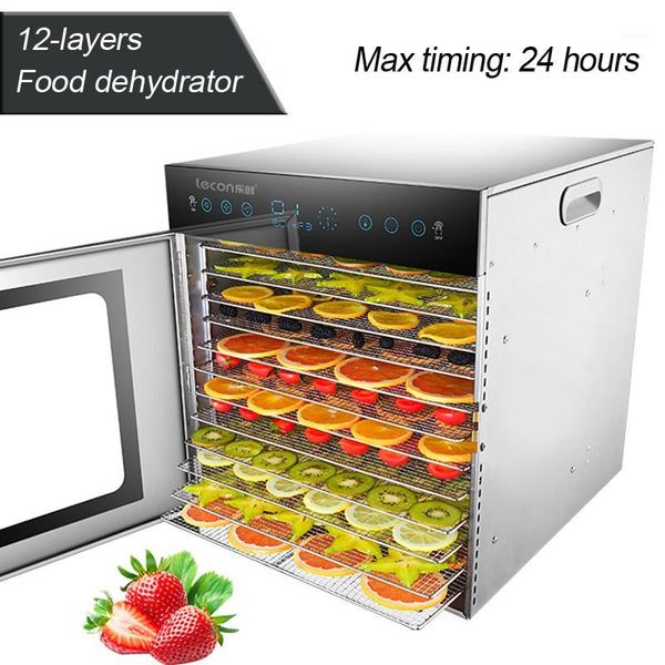 

dehydrators 12-layers dehydrator commercial/home dual-use dryer stainless steel fruit vegetable drying machine 220v/50hz 1000w 1pc1