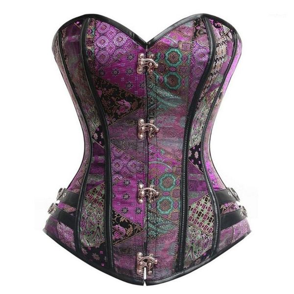 

off shoulder strapless bustier female summer gothic vintage corset costume plus size boned club party shirts women1, White