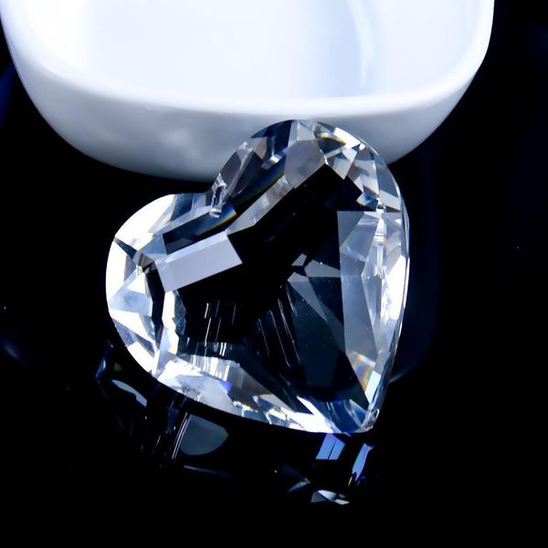 

45mm heart shape crystal prisms chandelier parts clear pendants suncatcher for windows decor diy home wedding decor accessories h jlllfk