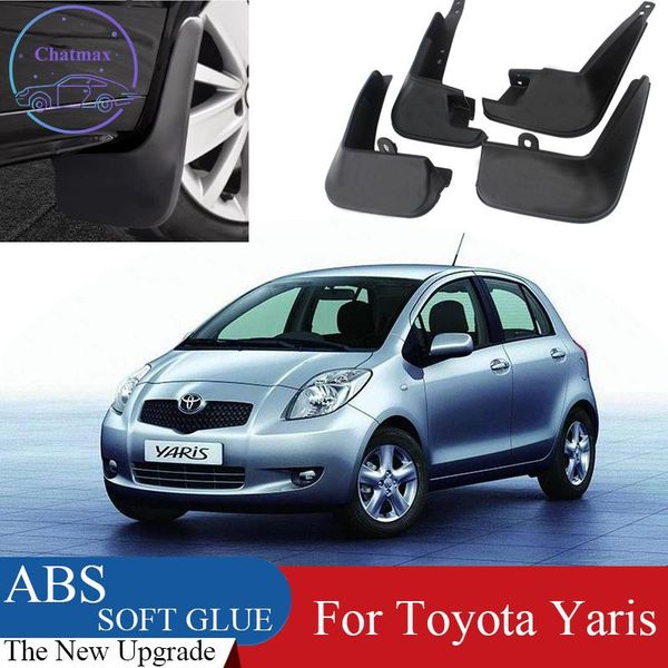 

4pcs abs front & rear fender protector for toyota yaris 2006-2015 car mud flaps splash guard mudguard mudflaps
