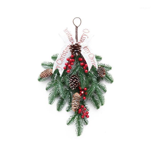

christmas decorations garland rattan/pe red fruit wall hanging/upside down tree/xmas decor/shopping mall and el door window ornaments1