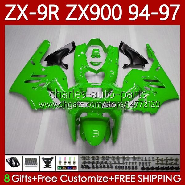 Кредит для кузова для Kawasaki Ninja ZX-9R ZX900 ZX 9R 9 R 900 CC 1994-1997 Bodys 100NO.23 ZX9 R 900CC ZX-900 ZX9R 94 95 96 97 ZX900C 1994 1995 1996 1996 1997