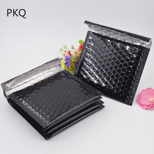 

80pcs / серия жилая площадь фольга bubble mailer конверты черный проложенный почтовый мешок самоклеющимися водонепроницаемый черный почтовый