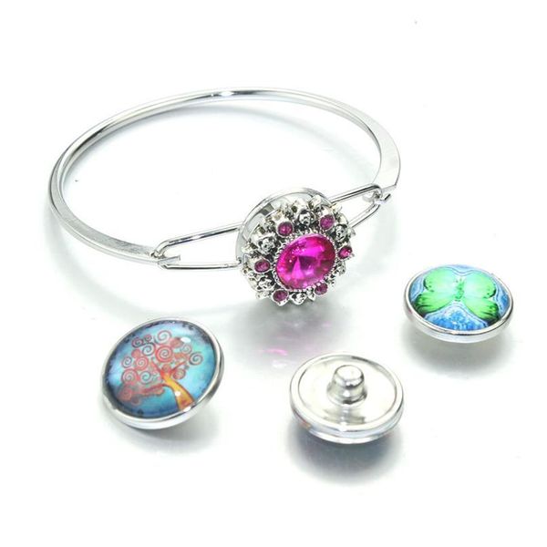 

copper gold snap bracelet for women men fit diy 18mm snap buttons jewelry snap button bracelet bang bbygkn, Golden;silver