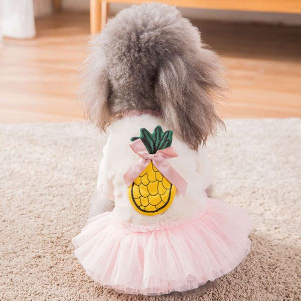 

hippie teddy little dog skirt thickened one-piece drs spring and autumn winter clothing pet milk small puppy bi xiong bomei